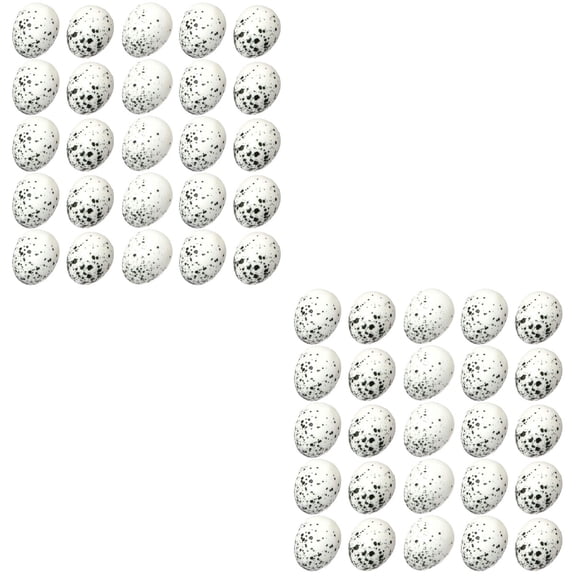 HOMEMAXS 80 pcs Simulation Miniature Easter Bird Eggs Decorative Foam Easter Bird Eggs Vivid Egg Decor