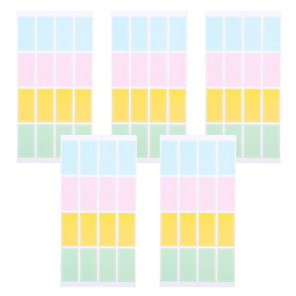 HOMEMAXS 80pcs Blank Name Stickers Classification Marking Tapes Adhesive Name Tags Labels