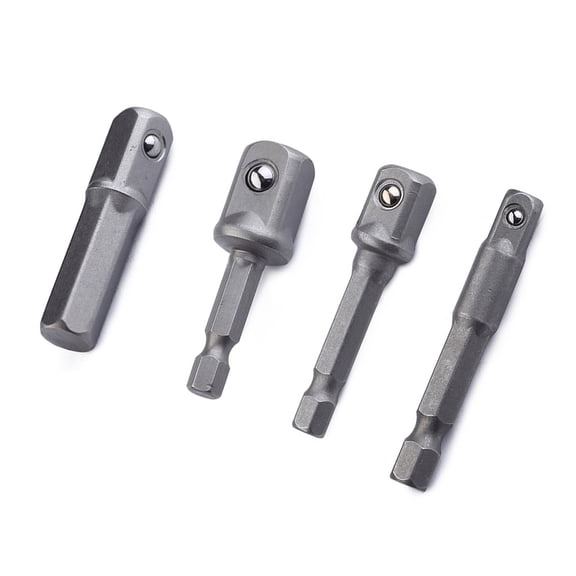 HOMEMAXS 8PCS Socket Adapter Set 1/4" 3/8" 1/2" Square Impact Socket Extension Connector Power Drill Bit Adapter