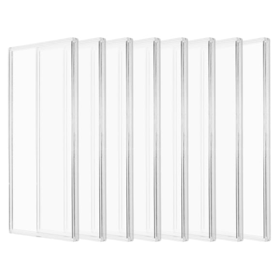 HOMEMAXS 8Pcs Plastic Boxes Paper Money Holder Stamp Plastic Cases for Stamp Collection