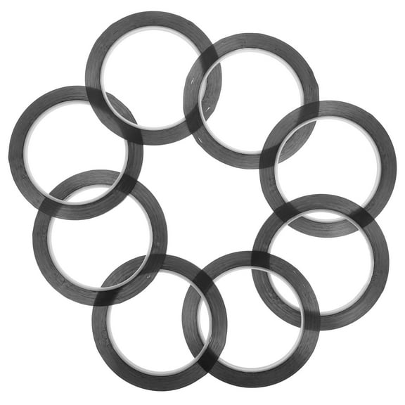 8pcs Border Adhesive Tape Art Tape Self-adhesive Grid Marking Tapes Whiteboard Gridding Tape (Black)