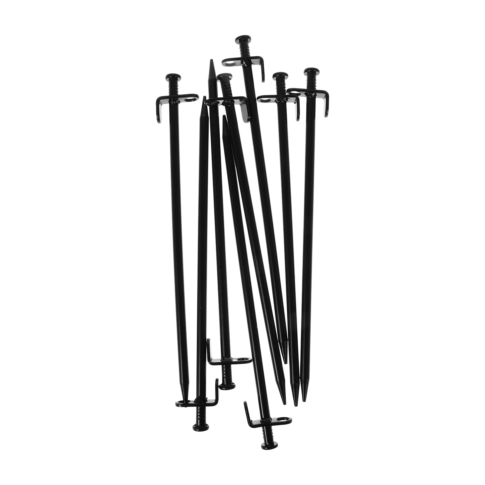 WEUVEB Ground Stakes Black Carbon Steel 8Pcs 10 Inch for Snowfield ...