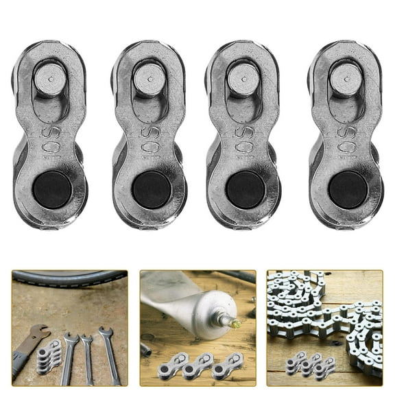 8pcs Professional Bike Chain Connectors Quick Release Chain Buckles Small Bike Chain Joint Buckles