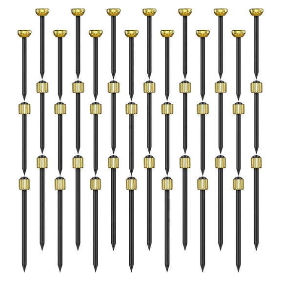 90pcs Black Steel Picture Hanging Nails with Brass Head for Frames Drywall Decoration