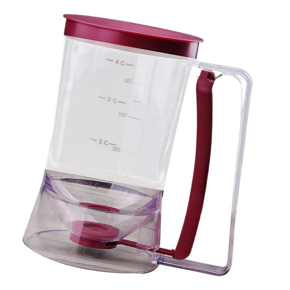 VERDANVERSE Baking Batter Separator Red Food Grade Plastic 1Pcs Accurate Dispensing Kitchen Tool