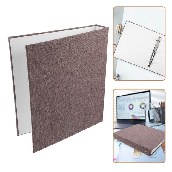 HOMEMAXS  A5 Binder 3 Ring up Scrapbook School Supplies Notebooks Office Grey