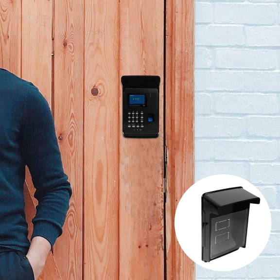 HOMEMAXS  Access Control Machine Rain Cover Protector Waterproof Weatherproof Black