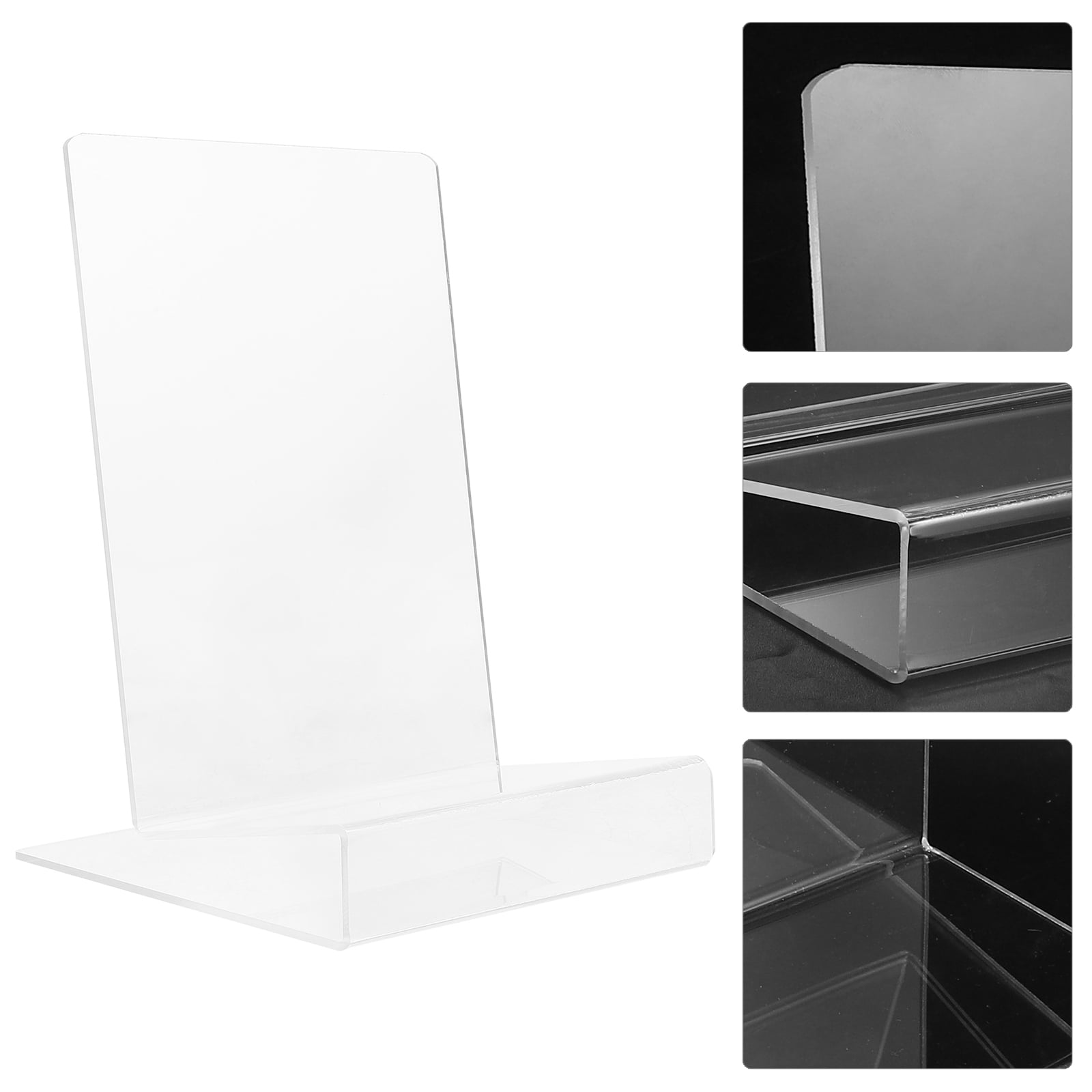 HOMEMAXS Acrylic Book Display Stand Desktop Freestanding Book Holder ...