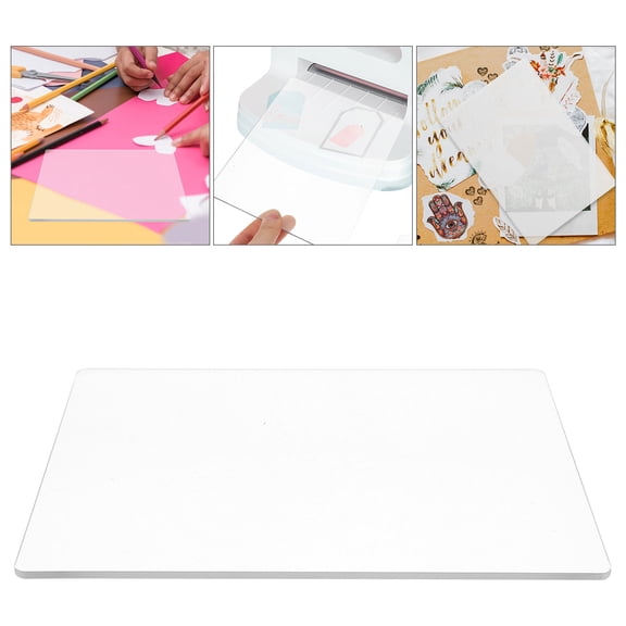 Minkissy Embossing Plates Replacement Pad Acrylic Transparent 1Pack