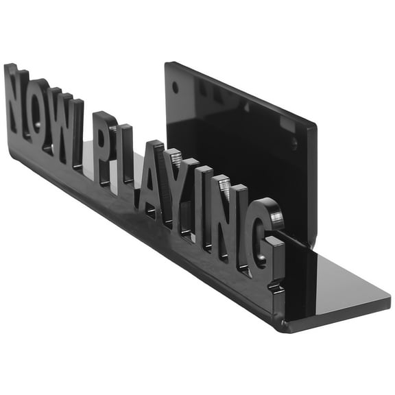 BEADCEST Floating Vinyl Record Shelf Acrylic Black For Office 1Pcs 7.1X1.8X1.4in