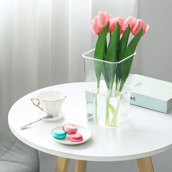 HOMEMAXS Acrylic Flower Preservation Container for Storage Transparent and Safe to Use with Smooth Surface 4.7 Inches