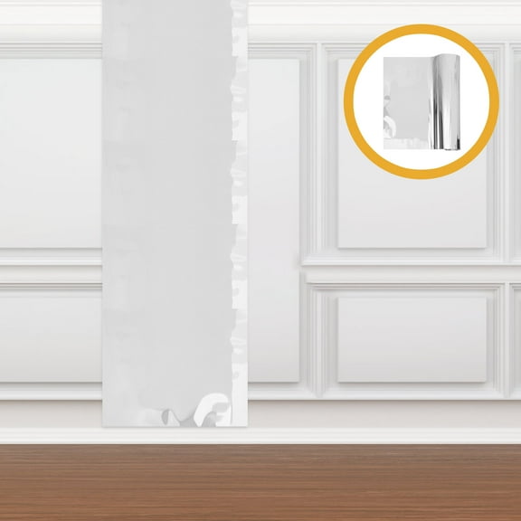 HOMEMAXS Adhesive Mirror Sheet for DIY with Clear Reflection and Easy Installation 1 Roll