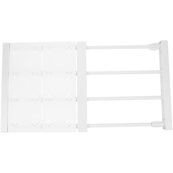 HAMPPLIES Locker Organizer Closet Tension Shelf White 1 Piece