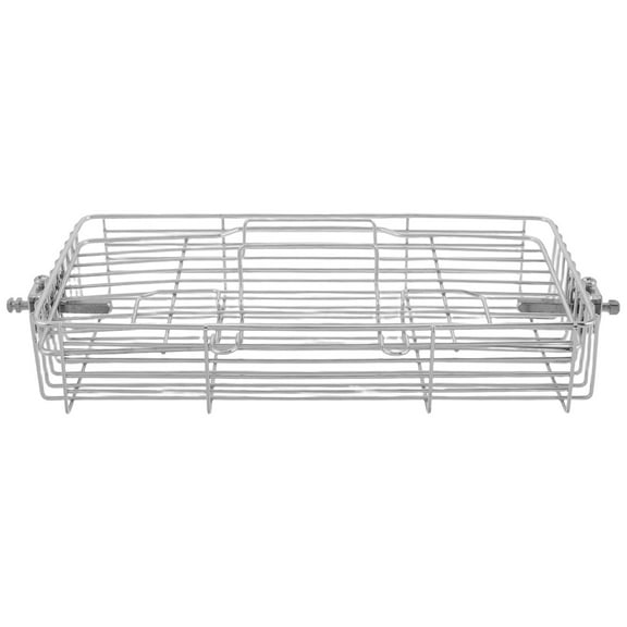 HOMEMAXS Adjustable Rotating Grill Rack for Fish Lamb Chicken Wings BBQ Tool Rotisserie Cage and Fish Basket for Outdoor Grilling and Camping