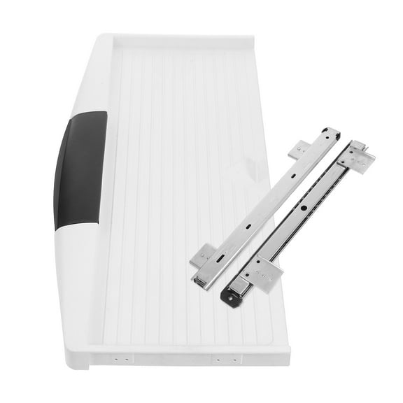 Adjustable Sliding Keyboard Tray with Heavy Duty Slide Rails Computer Desk Extender Tray for Office and Home Under Desk Keyboard Holder