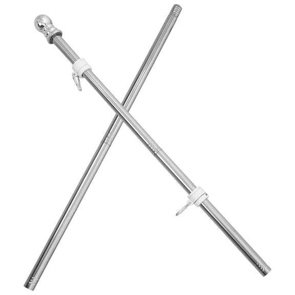 HOMEMAXS Airtight Rotating Flagpole 158.00X4.30X4.30CM Silver