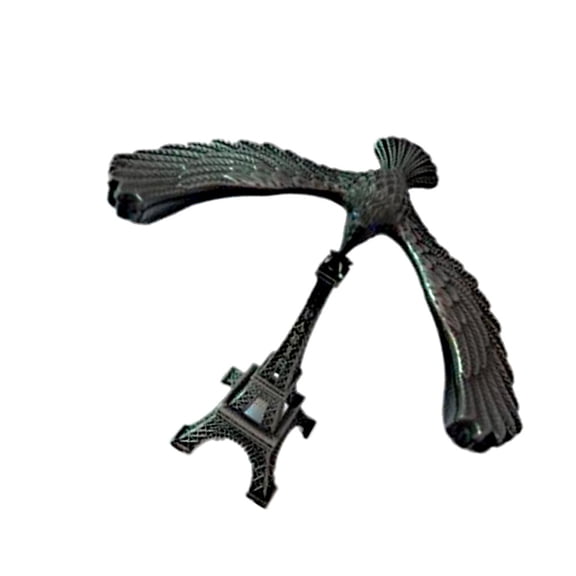 HAMPPLIES Eiffel Tower Model Black 1Pack 4.9x3.7x4.3in