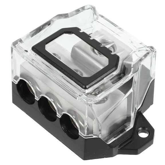 HOMEMAXS Amp Fuse Holder Car Fuse Block Distribution Block Auto Audio Amplifier Fuse Block 3 Way