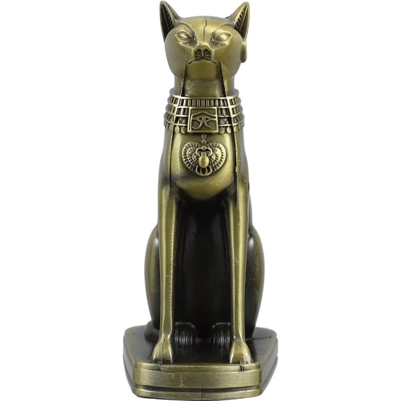 HOMEMAXS Ancient Egypt Kitten Egyptian Bastet Cat Goddess Statue Egypt Bastet Sculpture Model Collectible Figure For Home Office Table Decorations