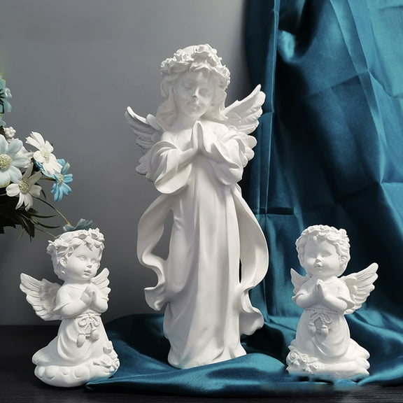 Angels Adorable Angel Statue Angel Sculpture Baby Miss 13X8cm White