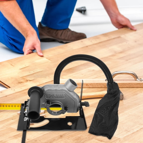 HOMEMAXS Angle Grinder Mount Bracket with Stable Support for Grinder Use Silver Adjustable Height and Angle