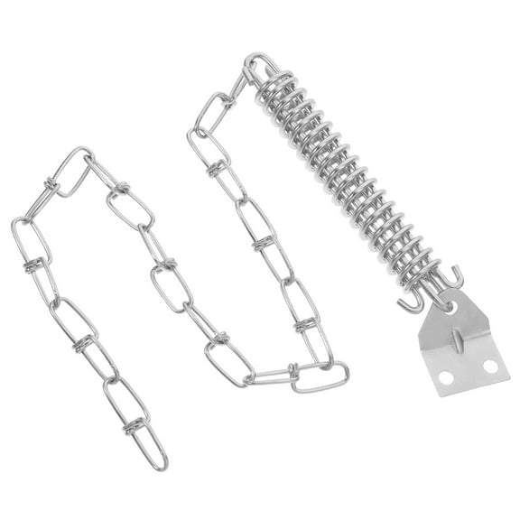 Anti-Theft Door Lock Chain Screen Door Chain Storm Door Protector Chain and Spring Heavy Duty Storm Door Closer for Home