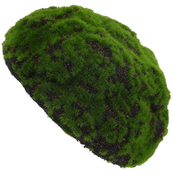 WEUVEB Half Sphere Simulated Moss Ball Brown 1Set 7.9Inch