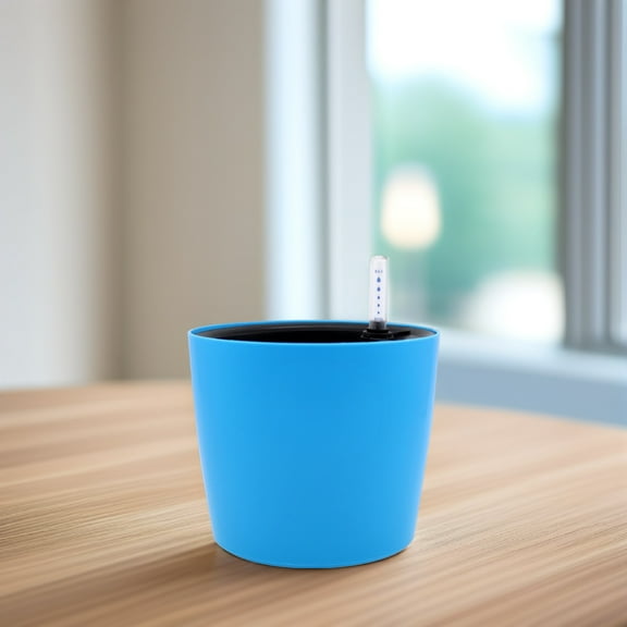 HOMEMAXS  Automatic Water Absorbent Flower Pot Self Watering Pots for Indoor Plants Blue