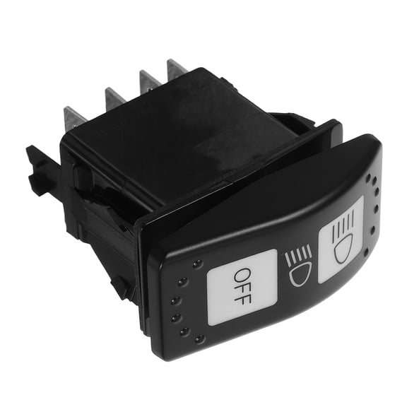 HOMEMAXS Automotive Rocker Switch High Low Beam Light Toggle for RV Boat Bus Truck Convenient Plastic Toggle Easy to Install Headlight Control Switch