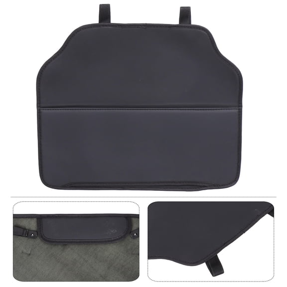 HOMEMAXS  Back Seat Cover Backseat Car Organizer Support for Child Black