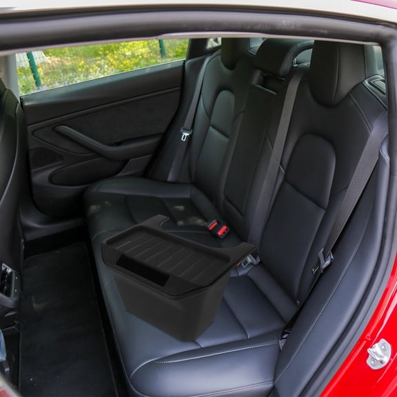 HOMEMAXS Backseat Car Organizer Car Interior Storage Box Space Saving Vehicle Trash Container Rear Seat Trash Can Compatible for Tesla Model Y