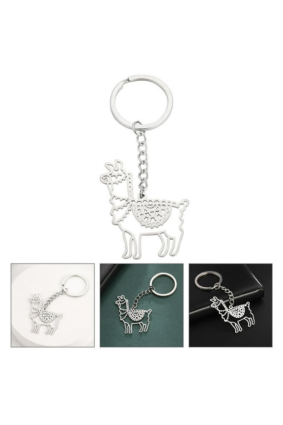 Bag Charm Key Chain Alpaca Keychain Decorative Alpaca-shaped