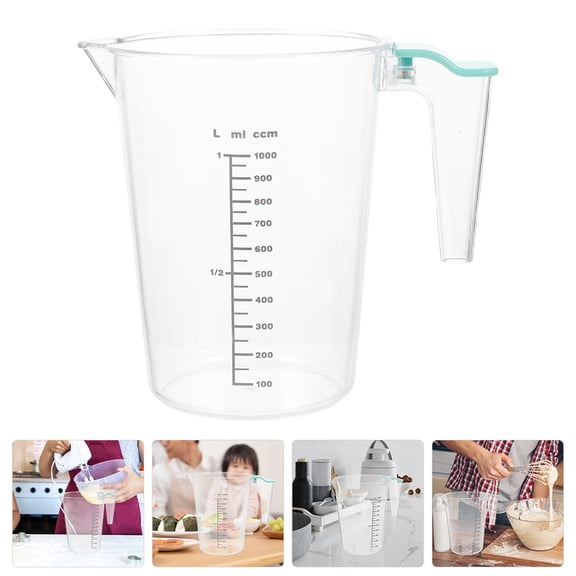 HOMEMAXS  Baking Acrylic Thick Measuring Cup Wear-resistant Transparent