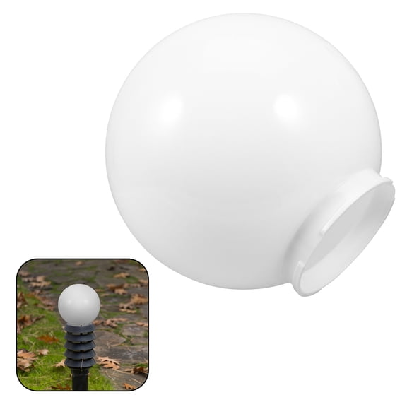 HOMEMAXS Ball Shaped Lamp Shade Frosted Globe Sphere Lampshade White