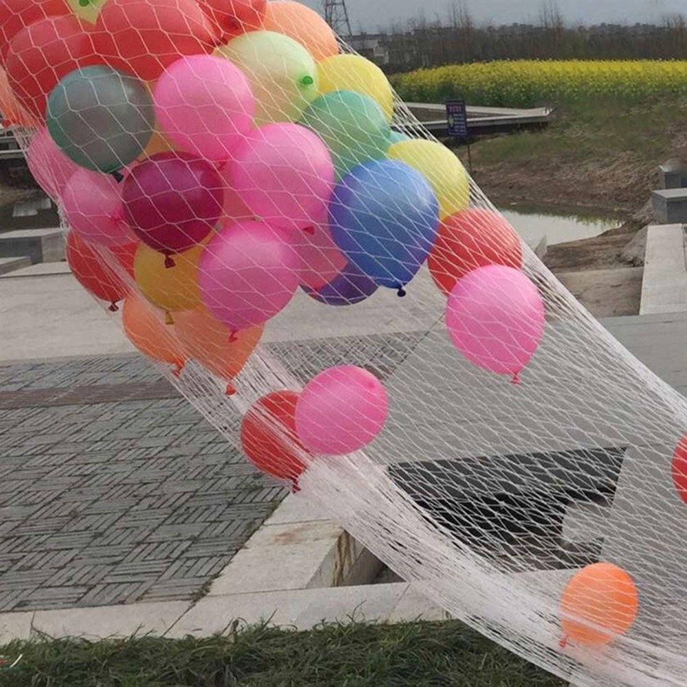 HOMEMAXS Balloon Release Net Drop Bag Celebration Number Balloons White ...