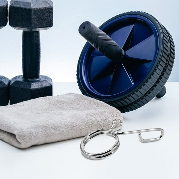 HOMEMAXS Barbell Clamps Spring Clip Collars Barbell Clamps Dumbbell Clips Weight Bar Clips for Weightlifting Powerlifting Strength Training