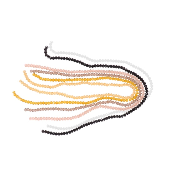 GARVALON Spacers for Jewellery Making Glass Beads Mixed Pieces for Jewelry Creation