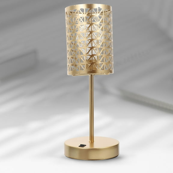 Minkissy Night Light Plastic Small Nightstand Lamp 1Pc 3.9X3.9X12.2In