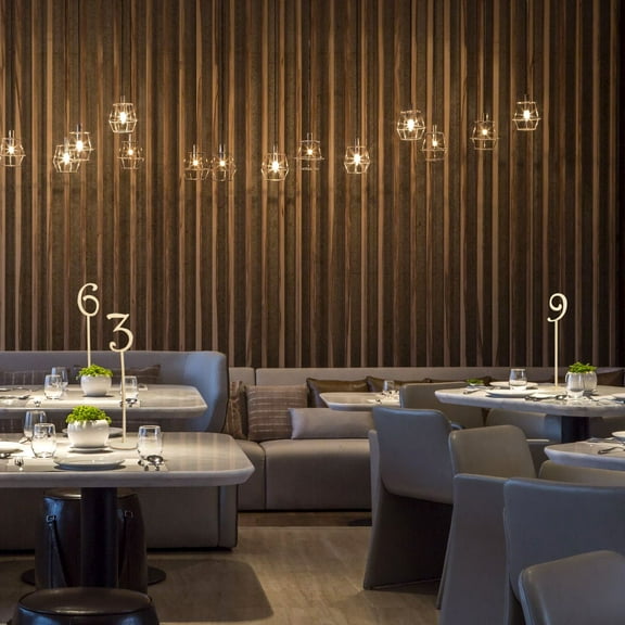 Beige Plastic Table Numbers for Wedding Use Precision Cut Unique Centerpiece Decor 10pcs