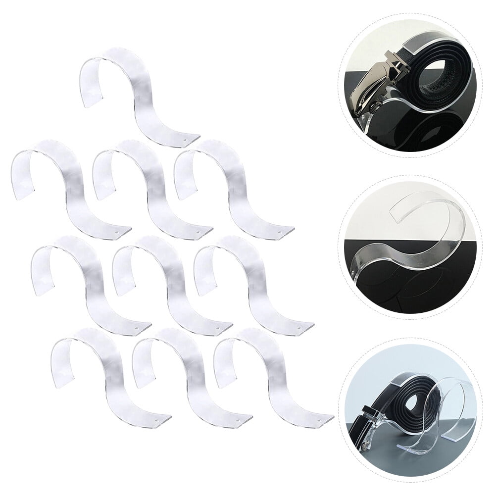 HOMEMAXS Belt Display Stand SShaped Acrylic for Store and Home Use Transparent Material High Quality