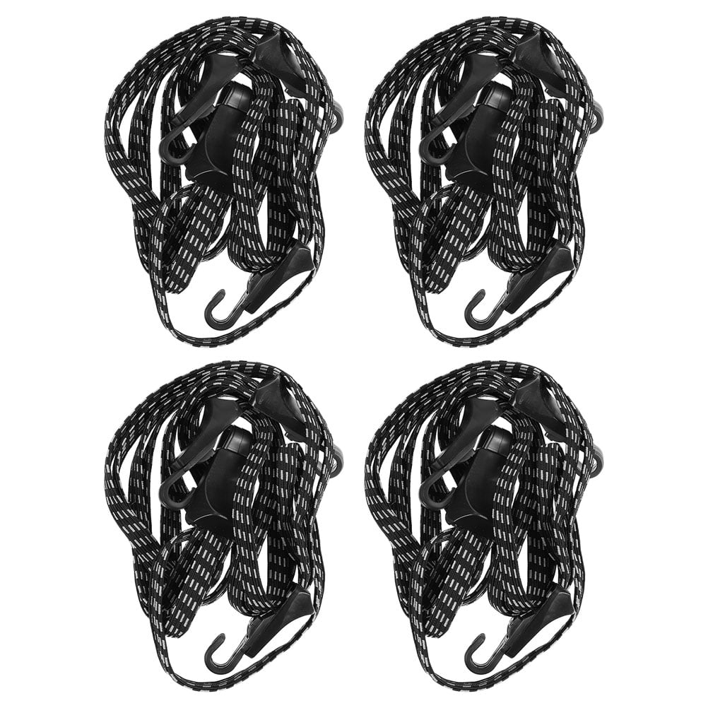 HOMEMAXS Bicycle Tie Down Strap 4pcs Bungee Cord Bike Luggage Fixed Strap Rope Cargo Straps Bicycle Rear Rack Straps for Cars Bicycles Motorcycles