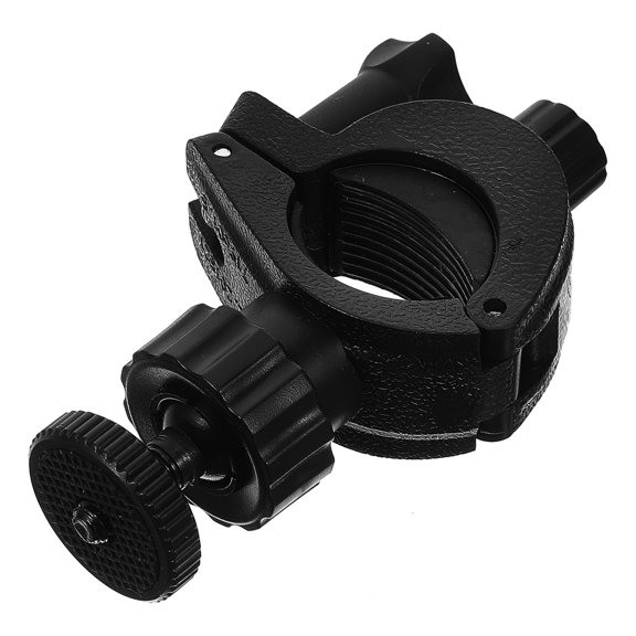 HOMEMAXS Motorcycle Phone Mount Clamp Versatile and Durable Plastic Black for Home Use Adjustable Rotation 3.5 Inch