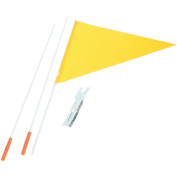 HOMEMAXS Bike Flag Yellow Flags for Bikes Bicycle Flagpole Safety Product