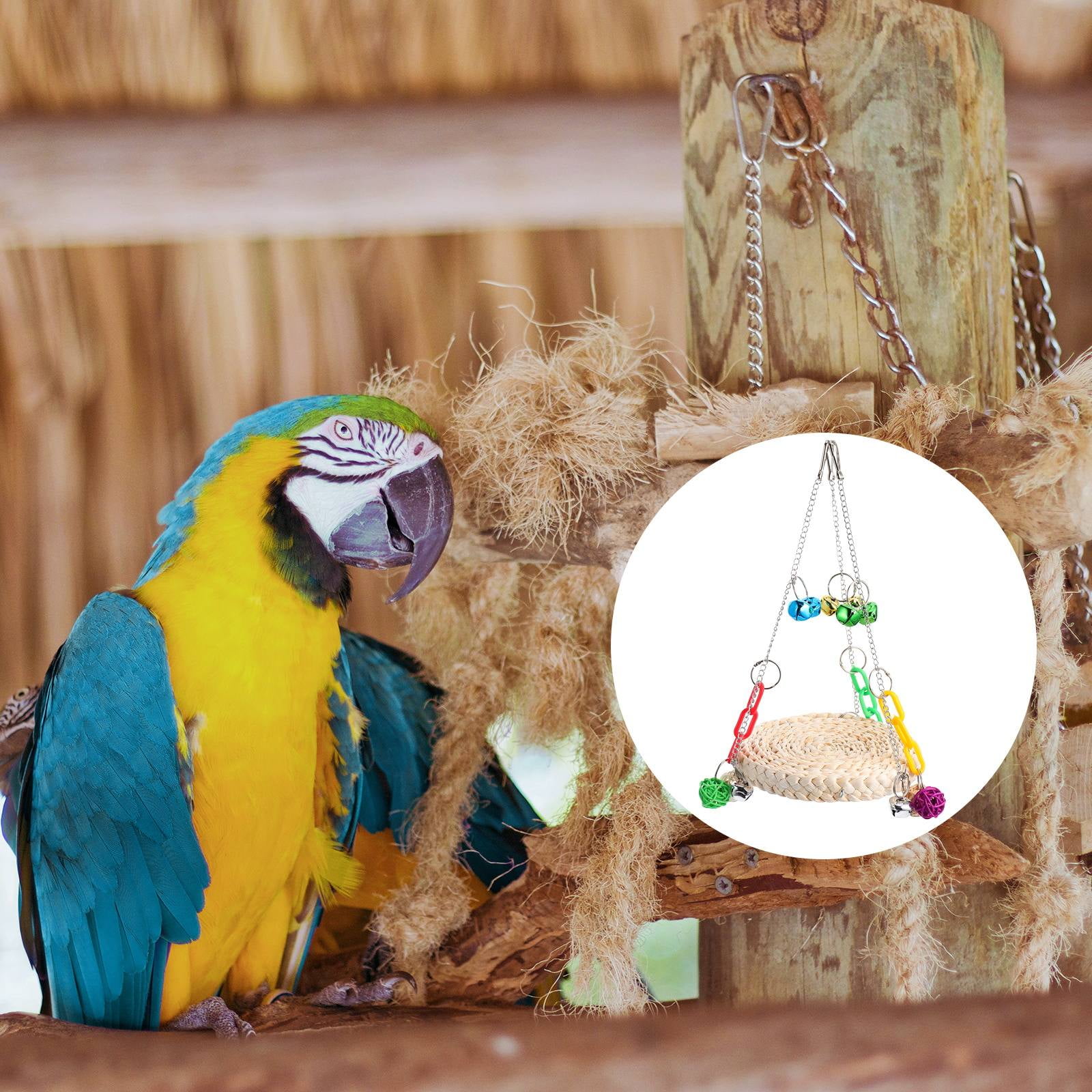 Curated visual reference: Visual Reference: Homemaxs Bird Parrot Chewing Toys Hammock Swing Cockatiel Play