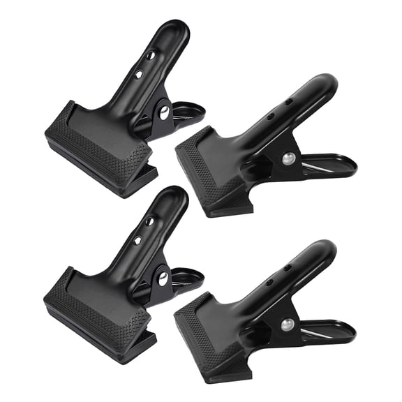 HOMEMAXS Black Background Clamps for Fixing Photographic Equipment Made of Cold Rolled Steel 4 Pieces