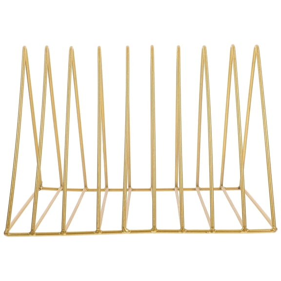 HOMEMAXS  Multi-function Book Organizer Ends Decorative Black Office Golden