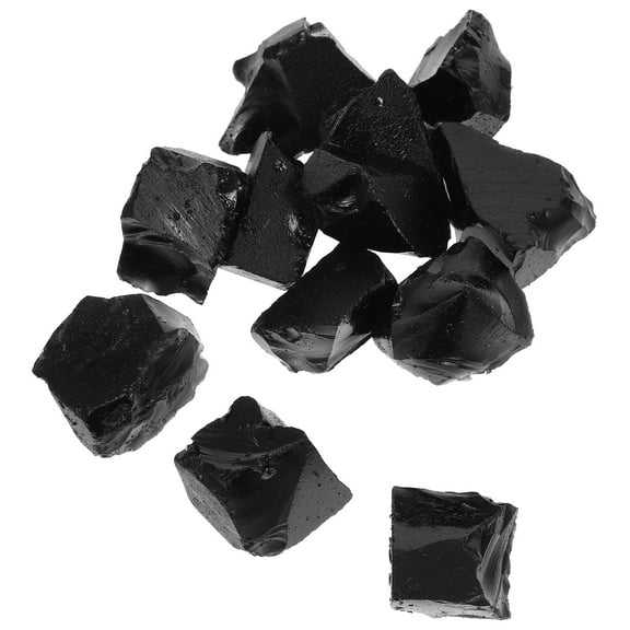 HOMEMAXS Black Crystal Stone Set for Decoration Perfect for Home Garden Planters and More 1 Bag