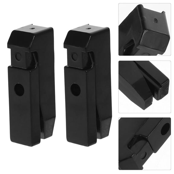 HOMEMAXS Black Plastic Hidden Floating Shelf Brackets for Pool Heavy Duty Connector Buckle 10 Sets