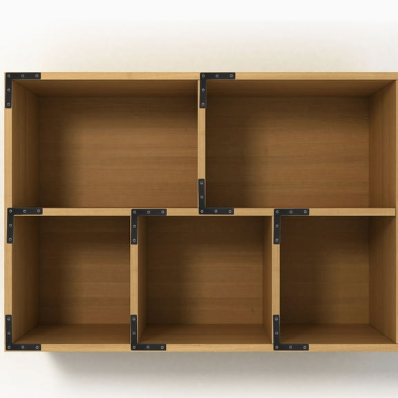 HOMEMAXS Black Right Angle Braces for Home Use Made from Cold Rolled Steel 30pcs Flat Brackets with Pre