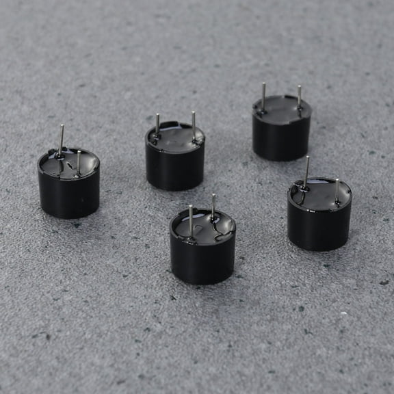 Black Sound Beeper for Industrial Use Well Made Low Voltage Low Power Consumption High Voice Pressure 12mm